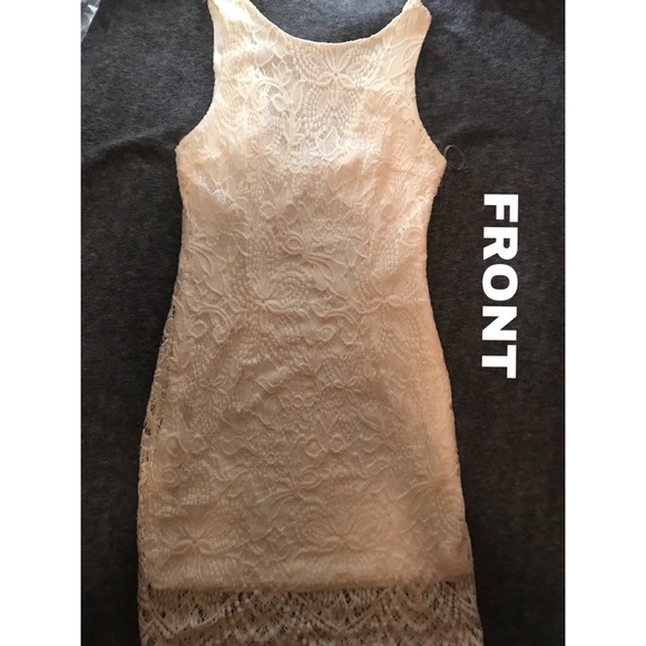 CREAM LACED DRESS - Picture 2 of 3